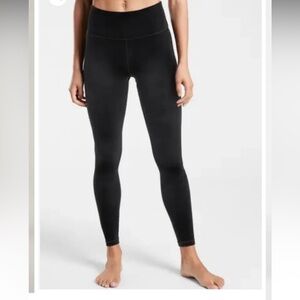 Athleta Black Velvet Leggings, High Rise, M